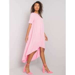 Fashionhunters Světle růžové šaty Casandra RUE PARIS Velikost: S/M
