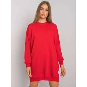 Fashionhunters RUE PARIS Červené bavlněné šaty S / M