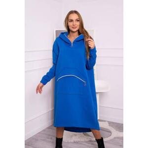 Kesi Zateplené šaty s kapucí fialově modré UNI, Chabrowy, Univerzální