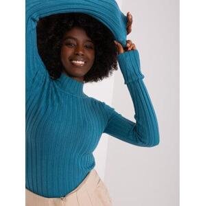 Fashionhunters Námořní klasický svetr s dlouhým rukávem Velikost: M/L