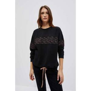 MOODO BLOUSE L-BL-3716 ČERNÁ Velikost: M