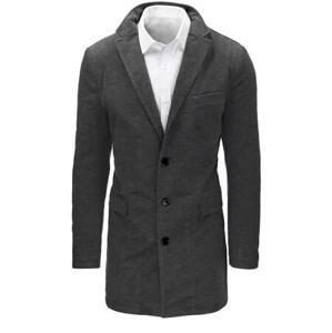 Dstreet Pánský šedý kabát CX0441 Velikost: L, Světle, šedá