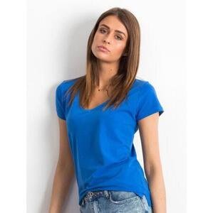 Fashionhunters Tmavě modré čtvercové tričko Velikost: XS