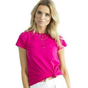 Fashionhunters Jednobarevné tričko v barvě XS