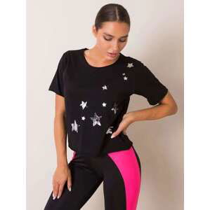 Fashionhunters Tričko Black Star FOR FITNESS Velikost: S