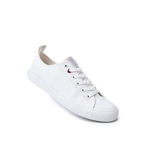 Big Star Shoes Men's material sneakers BIG STAR JJ174001 White 44, Bílá