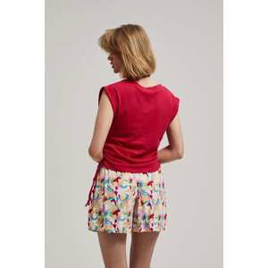 MOODO LADIES TOP L-TS-4060 STRAWBERRY Velikost: L, ČERVENÉ