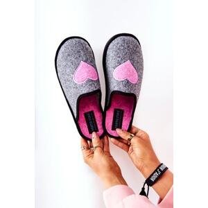 Big Star Shoes Household slippers Panto Fino II267010 Grey-pink 38, Růžová