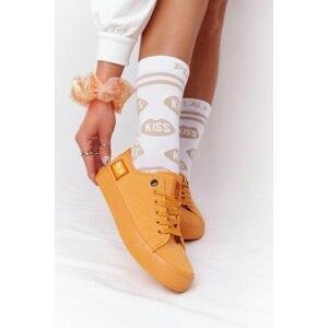 Big Star Shoes Women's Sneakers BIG STAR HH274134 Yellow 37, Odstíny, žluté, a, zlaté