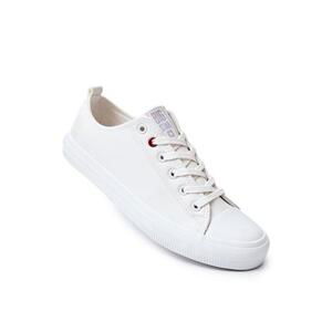 Big Star Shoes Men's Leather sneakers BIG STAR JJ174006 White 41, Bílá