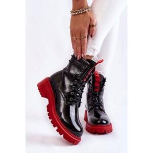 Kesi Patentovaná dámská bota La.Fi 250045R-LA černo-červená 37, Černá / červená