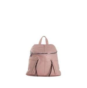 Fashionhunters Světle růžový prošívaný batoh z eko kůže Velikost: ONE SIZE, JEDNA, VELIKOST