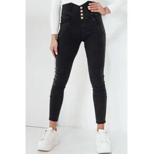Dstreet Dámské džínové kalhoty GINAS černé UY1968 XL/XXL, Černá