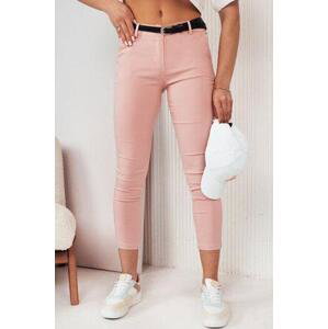Dstreet FREDOS dámské kalhoty růžové UY2001 L, Růžová,