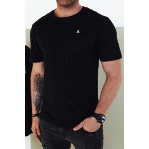 Dstreet Pánské tričko s černým potiskem RX5467 M, Černá