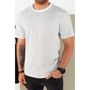 Dstreet Pánské tričko s potiskem bílé RX5399 L, Bílá,