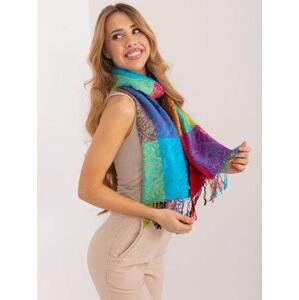 Fashionhunters Dámský šátek s barevnými třásněmi Velikost: ONE SIZE, JEDNA, VELIKOST