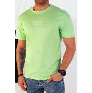 Dstreet Pánské tričko s potiskem zelené RX5472 M, Zelená