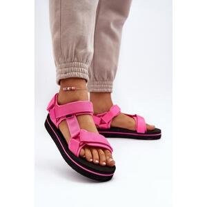 Kesi Dámské sandály na platformě Lee Cooper Fuchsia Velikost: 40, Růžová