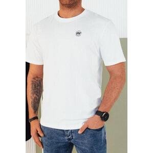 Dstreet Pánské tričko s potiskem bílé RX5442 M, Bílá,