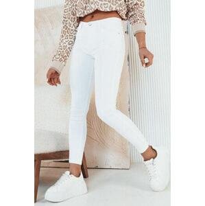 Dstreet ISONA dámské džínové kalhoty bílé UY1942 s28, Bílá,