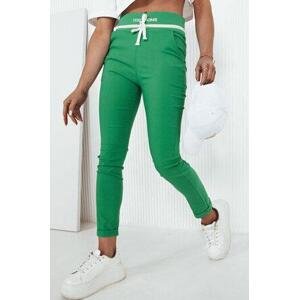 Dstreet TONTA dámské kalhoty zelené UY2032 L/XL, Zelená
