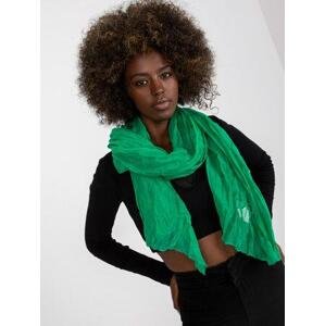 Fashionhunters Tmavě zelený vzdušný viskózový šátek Velikost: JEDNA VELIKOST