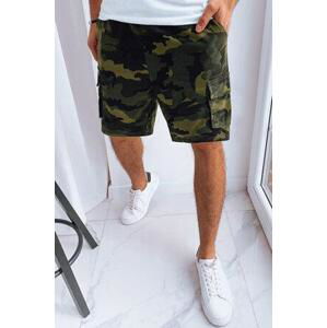 Dstreet Pánské zelené camo cargo kraťasy SX2205 XXL