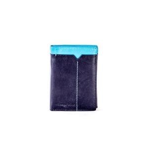Fashionhunters Černomodrá pánská peněženka, vyrobená z kůže ONE SIZE