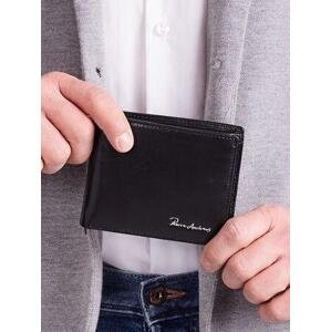 Fashionhunters Pánská černá horizontální elegantní peněženka Velikost: