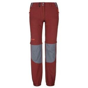 Kilpi Dámské outdoorové kalhoty HOSIO-W tmavě červené Velikost: 34