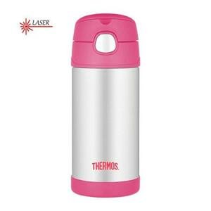 Thermos FUNtainer - stříbrná/růžová 355 ml