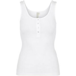 Pieces Dámské tílko PCKITTE Slim Fit 17101438 Bright White M