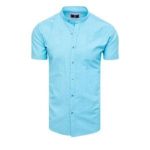 Dstreet Pánská Sky Blue KX1000 XL košile s krátkým rukávem