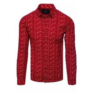 Dstreet Pánská červená košile DX2410 XL
