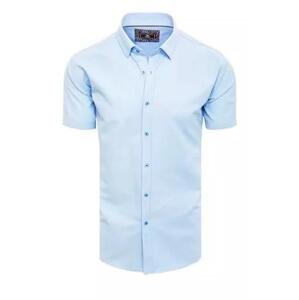 Dstreet KX0985 XXL pánská modrá košile s krátkým rukávem