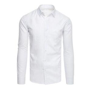 Dstreet Elegantní bílá pánská košile DX2524 XL