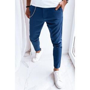 Dstreet Tmavě modré pánské ležérní kalhoty UX4009 s30