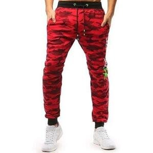 Dstreet Pánské červené camo kalhoty UX3514 M