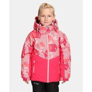 Kilpi Dívčí lyžařská bunda SAMARA-JG Růžová Velikost: 134