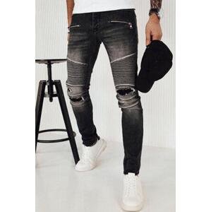 Dstreet Pánské tmavě šedé džínové kalhoty UX4151 s30