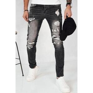 Dstreet Pánské tmavě šedé džínové kalhoty UX4152 s33