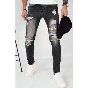 Dstreet Pánské tmavě šedé džínové kalhoty UX4152 s29