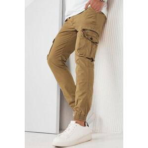 Dstreet UX4180 L pánské khaki cargo kalhoty