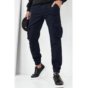 Dstreet Pánské tmavě modré cargo kalhoty UX4175 XL
