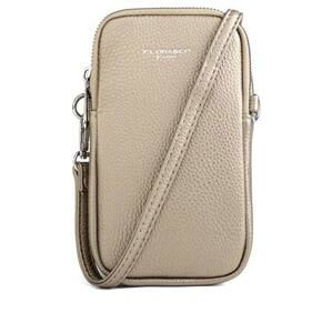 FLORA & CO Dámská crossbody kabelka 3638 taupe metal