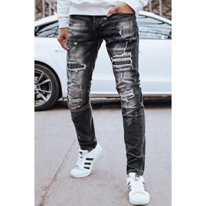 Dstreet Pánské černé džínové kalhoty UX4245 s31, Černá