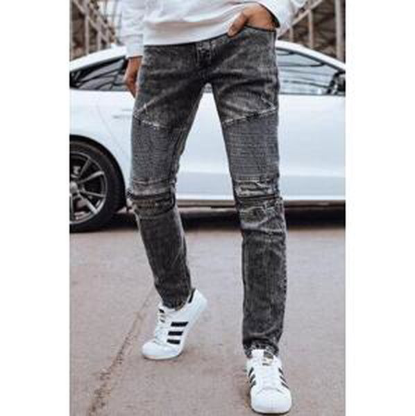 Dstreet Pánské černé džínové kalhoty UX4246 s32, Černá