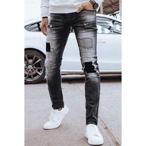 Dstreet Pánské šedé džínové kalhoty UX4293 s30, Světle, šedá