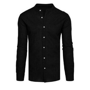 Dstreet Pánská černá košile DX2571 Velikost: L